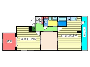 エスティブリ－ゼメゾン真法院の物件間取画像